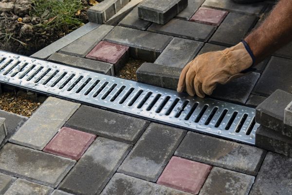 Patio Drain Installation in Bay City