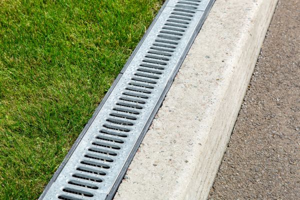 Courtyard Drain Installation in Bay City